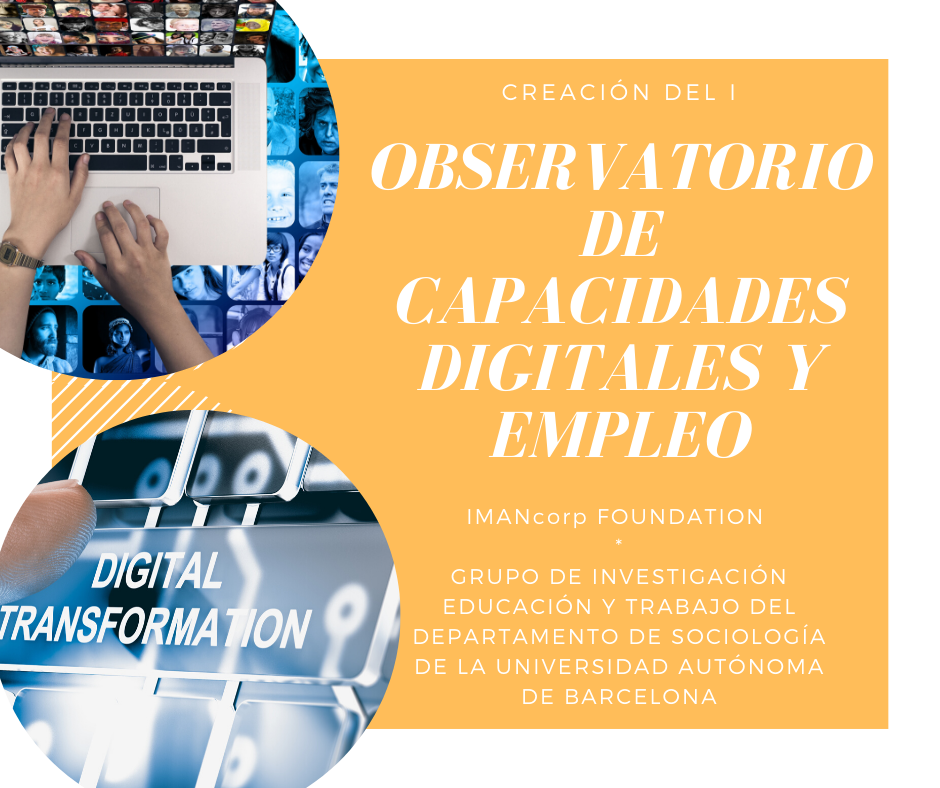 IMANcorp FOUNDATION y la Universidad Autònoma de Barcelona crean el I Observatorio de Capacidades Digitales y empleo