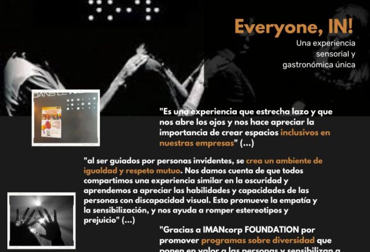 Dans le Noir – Experiencia Sensorial dentro de los programas de sensibilización sobre la discapacidad